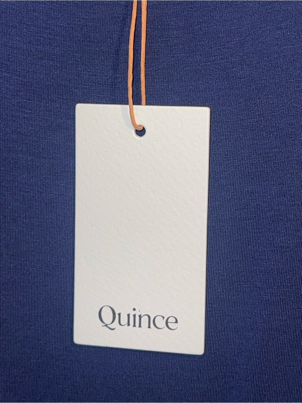 NWT- Quince Tencel jersey fit and flare midi dress. Size large in Navy. - Picture 8 of 12